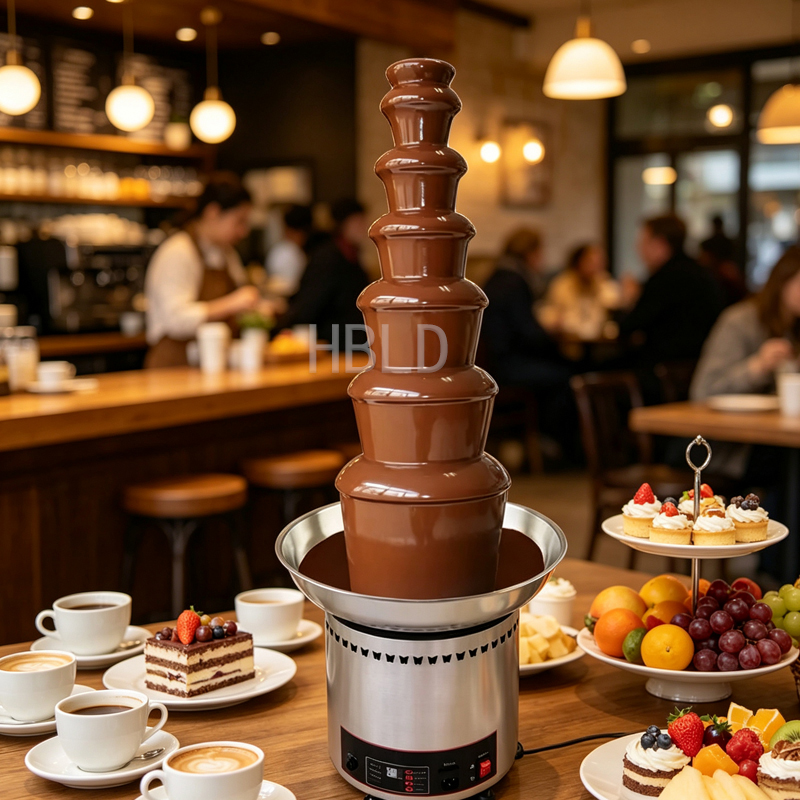 Chocolate Fountain Commercial - Mini Fonte de Chocolate Elétrica de