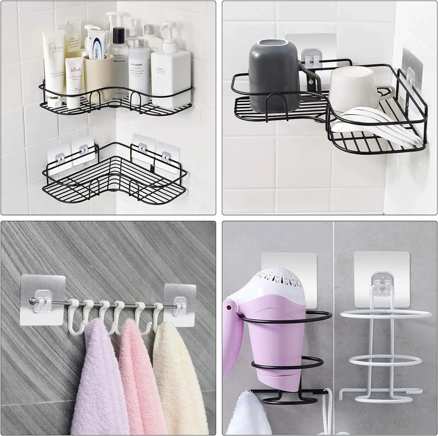 1-20 pçs ganchos autoadesivos  - Commercial Kitchen Shed avaliação e preço
