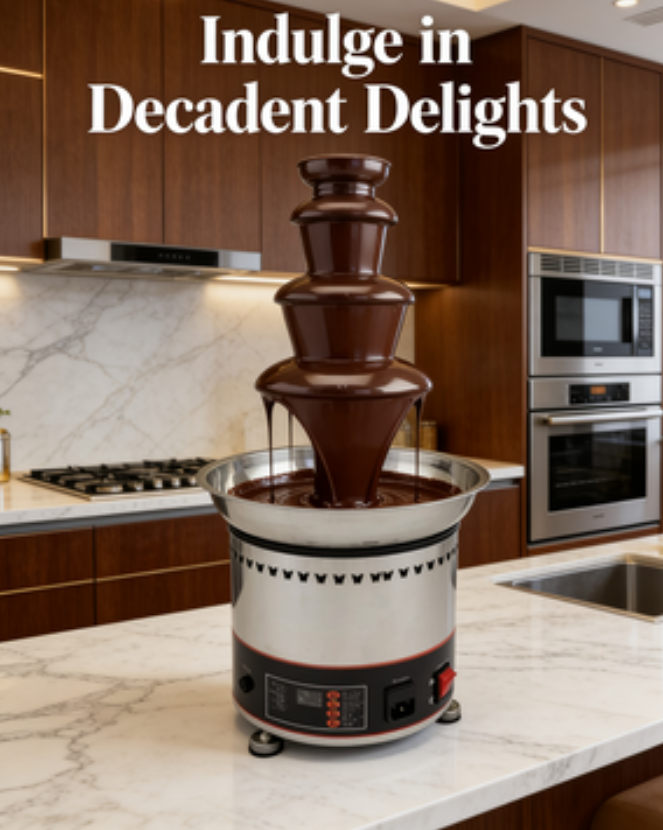 Máquina de Chocolate em Cascat - Chocolate Fountain Commercial avaliação e preço