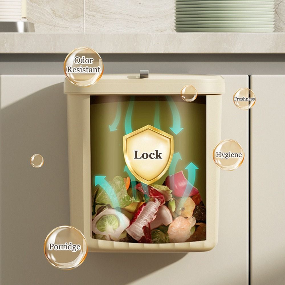 1 Peça Nova Lixeira de Compost - Commercial Kitchen Trash Can avaliação e preço
